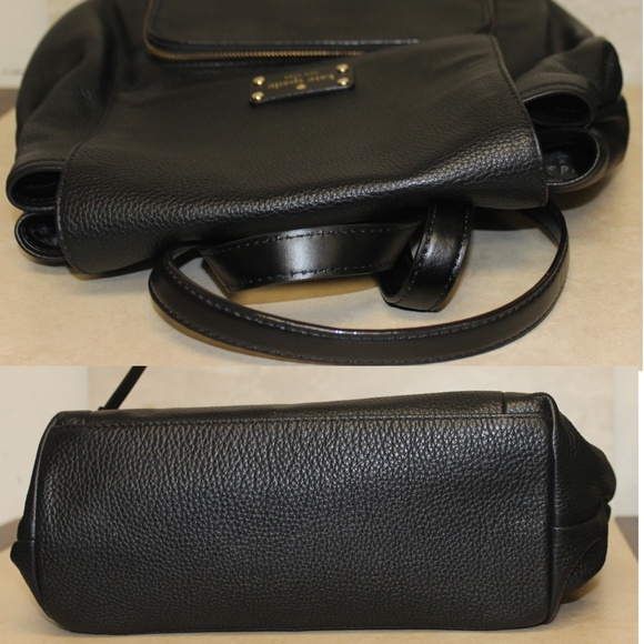 Kate Spade Black Pebbled Leather Backpack Flap Zip main image 4